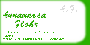 annamaria flohr business card